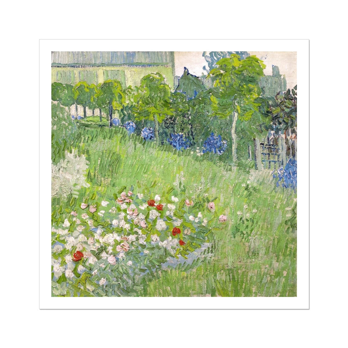'Daubigny’s Garden' by Vincent Van Gogh. Open Edition Fine Art Print. Art Gallery Historic Art Vincent Van Gogh