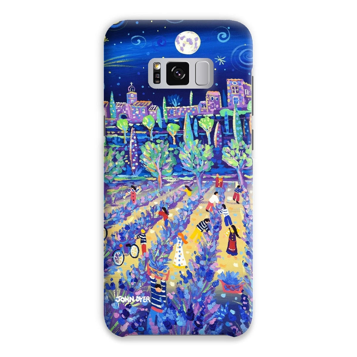 Snap Art Phone Case. Lavender Pickers, Provence, France. Artist John Dyer. Cornwall Art Gallery. John Dyer