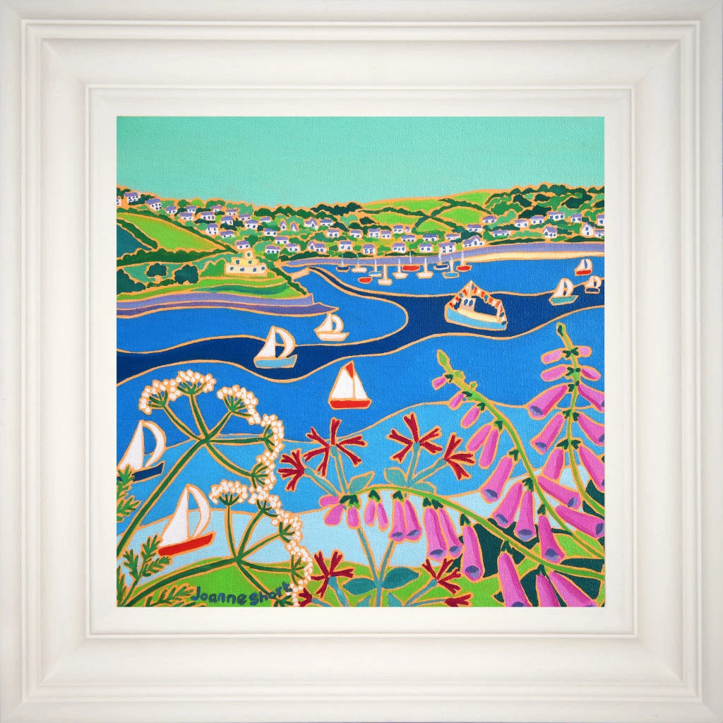 Joanne Short Painting. Sailing Past St Mawes Castle.
12 x 12 inches, oil on canvas Joanne Short