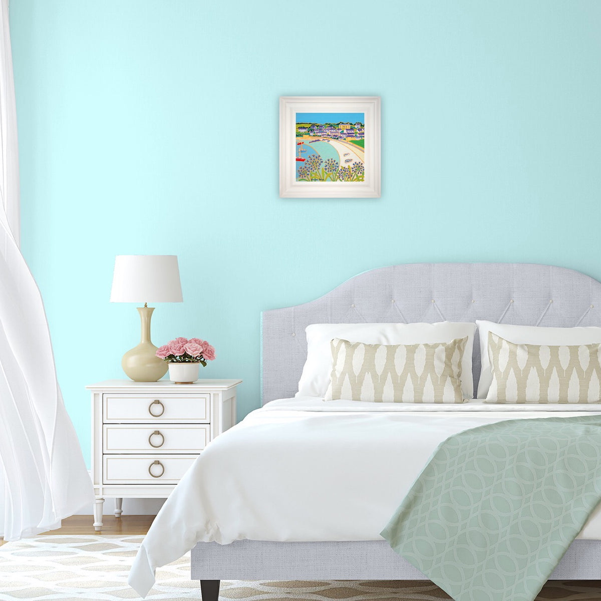 Joanne Short Painting. Porthcressa Beach, St Mary’s.
12 x 12 inches, oil on canvas