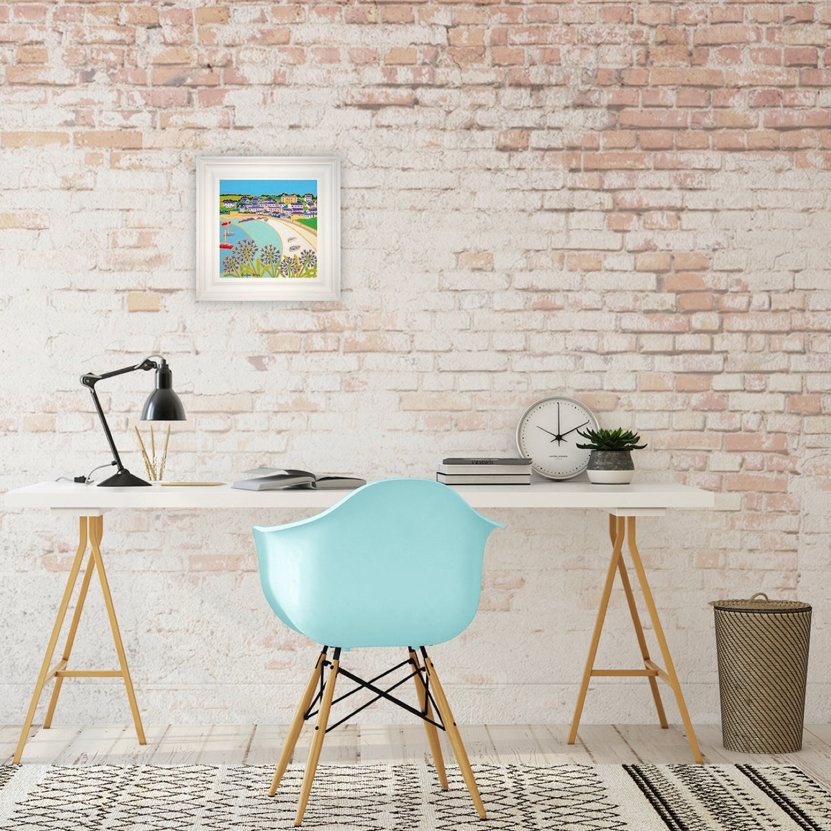 Joanne Short Painting. Porthcressa Beach, St Mary’s.
12 x 12 inches, oil on canvas