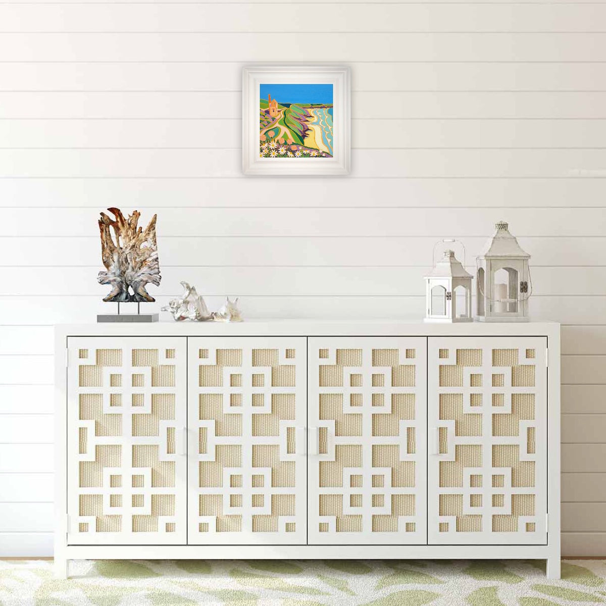 Joanne Short Painting. Walking to Chapel Porth
. 12 x 12 inches, oil on canvas