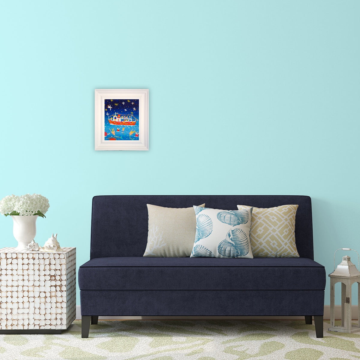 John Dyer Painting. Cornish River Trip.
12 x 10 inches, acrylic on canvas