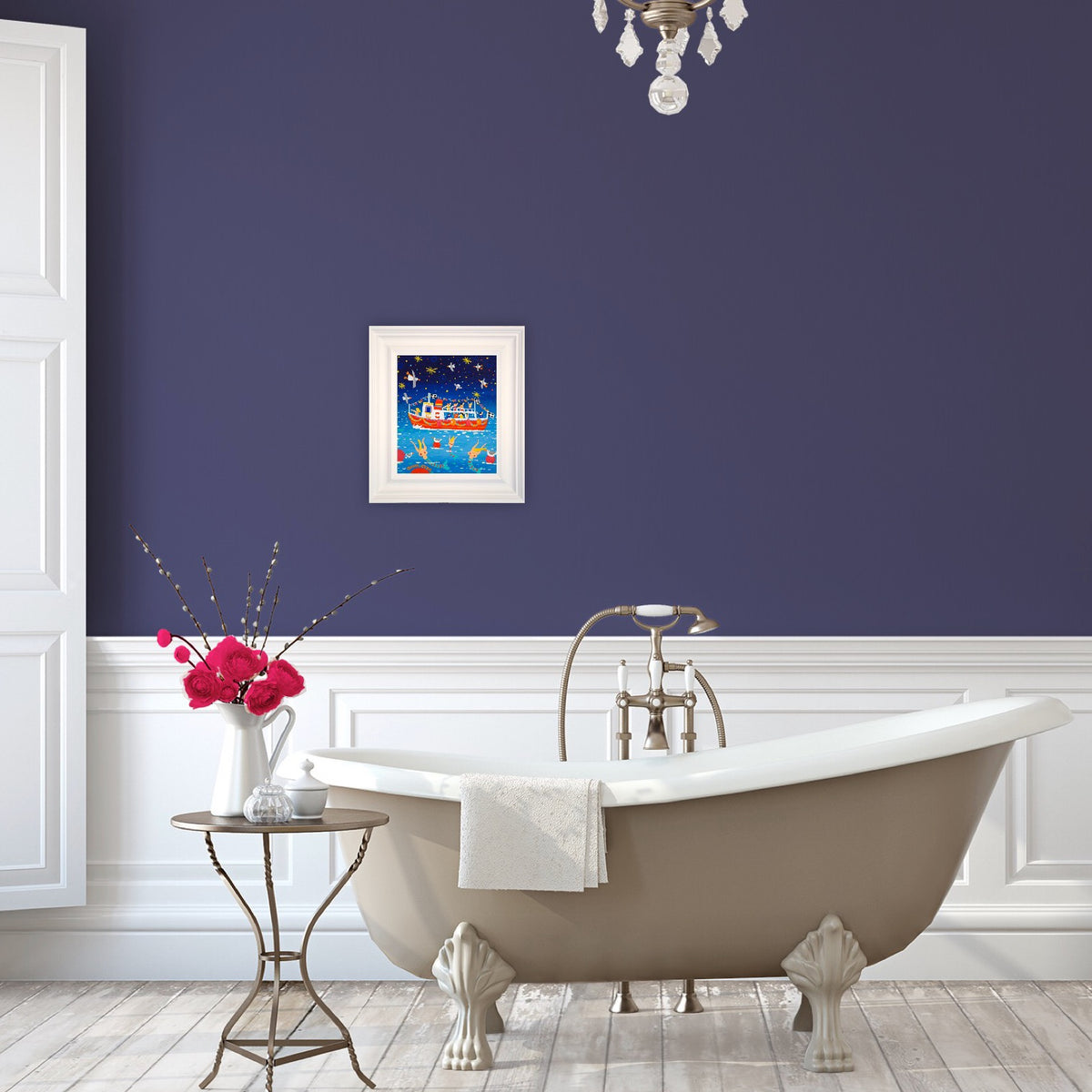 John Dyer Painting. Cornish River Trip.
12 x 10 inches, acrylic on canvas