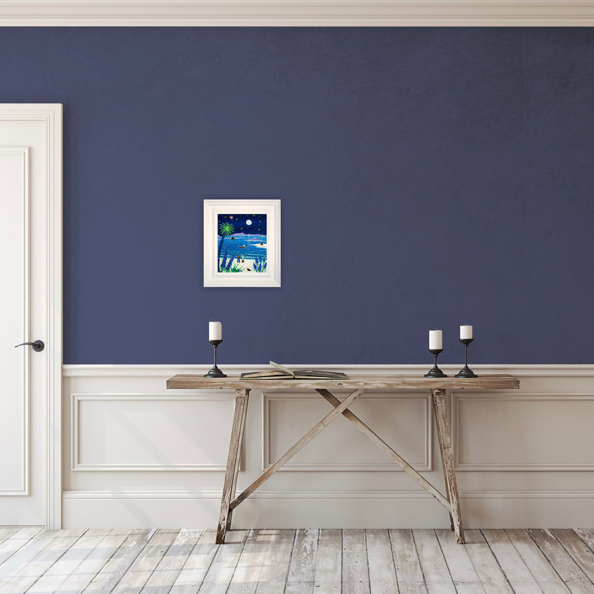 John Dyer Painting. Echiums in the Moonlight, Tresco.
12 x 10 inches, acrylic on canvas