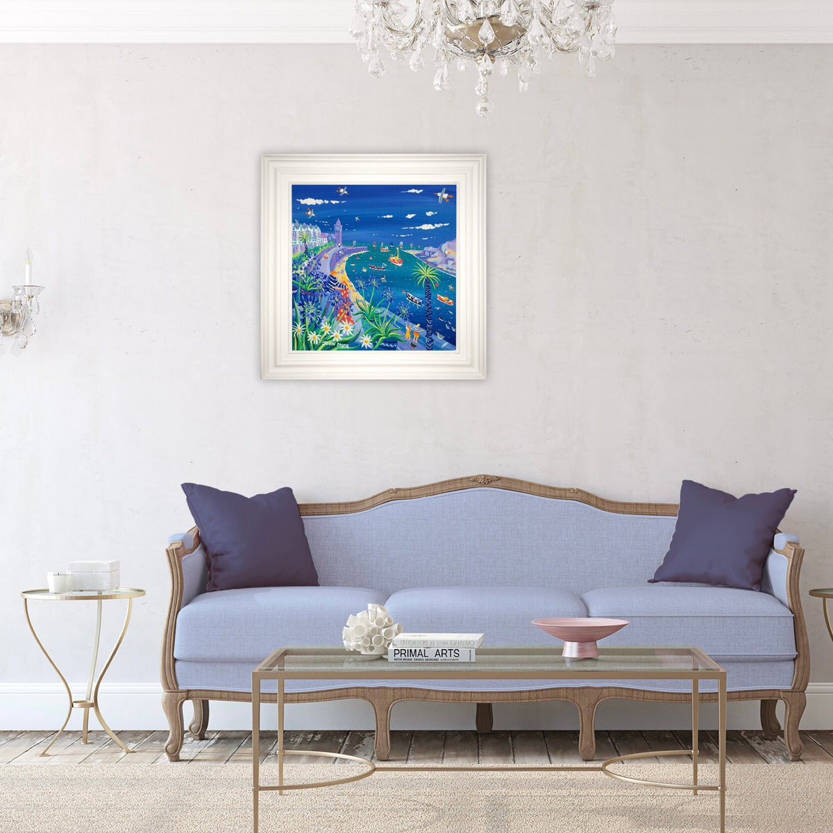 John Dyer Painting. Harbour Love, Porthleven.
24 x 24 inches, acrylic on canvas John Dyer