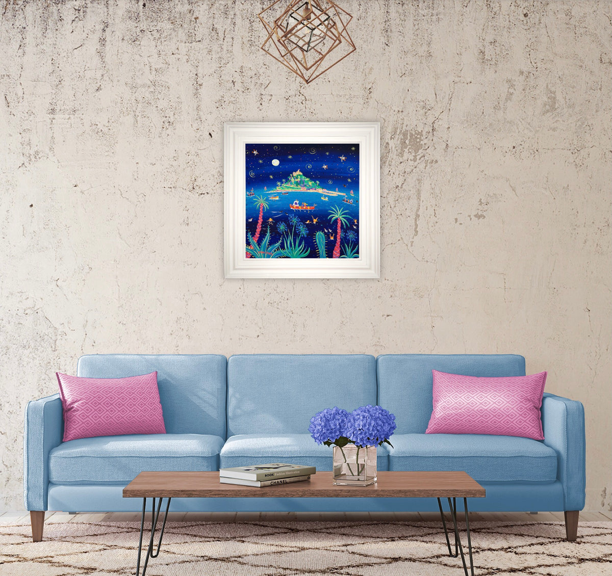 John Dyer Painting. Love Boat, St Michael’s Mount.
24 x 24 inches, acrylic on canvas