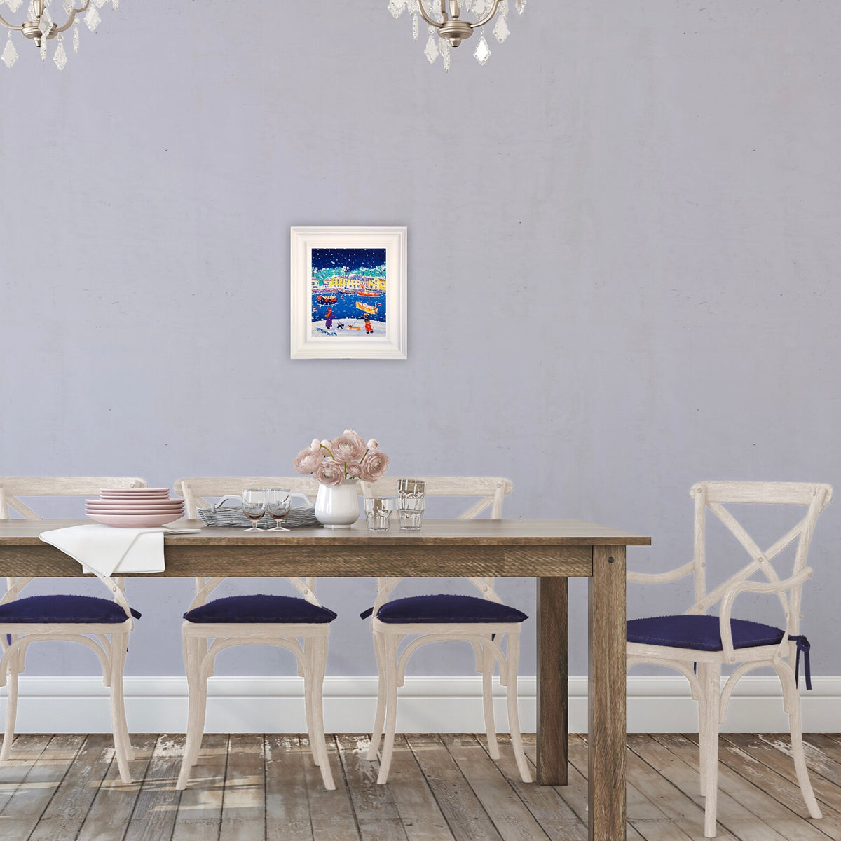 John Dyer Painting. Sniffing in the Snow, Padstow
. 12 x 10 inches, acrylic on canvas