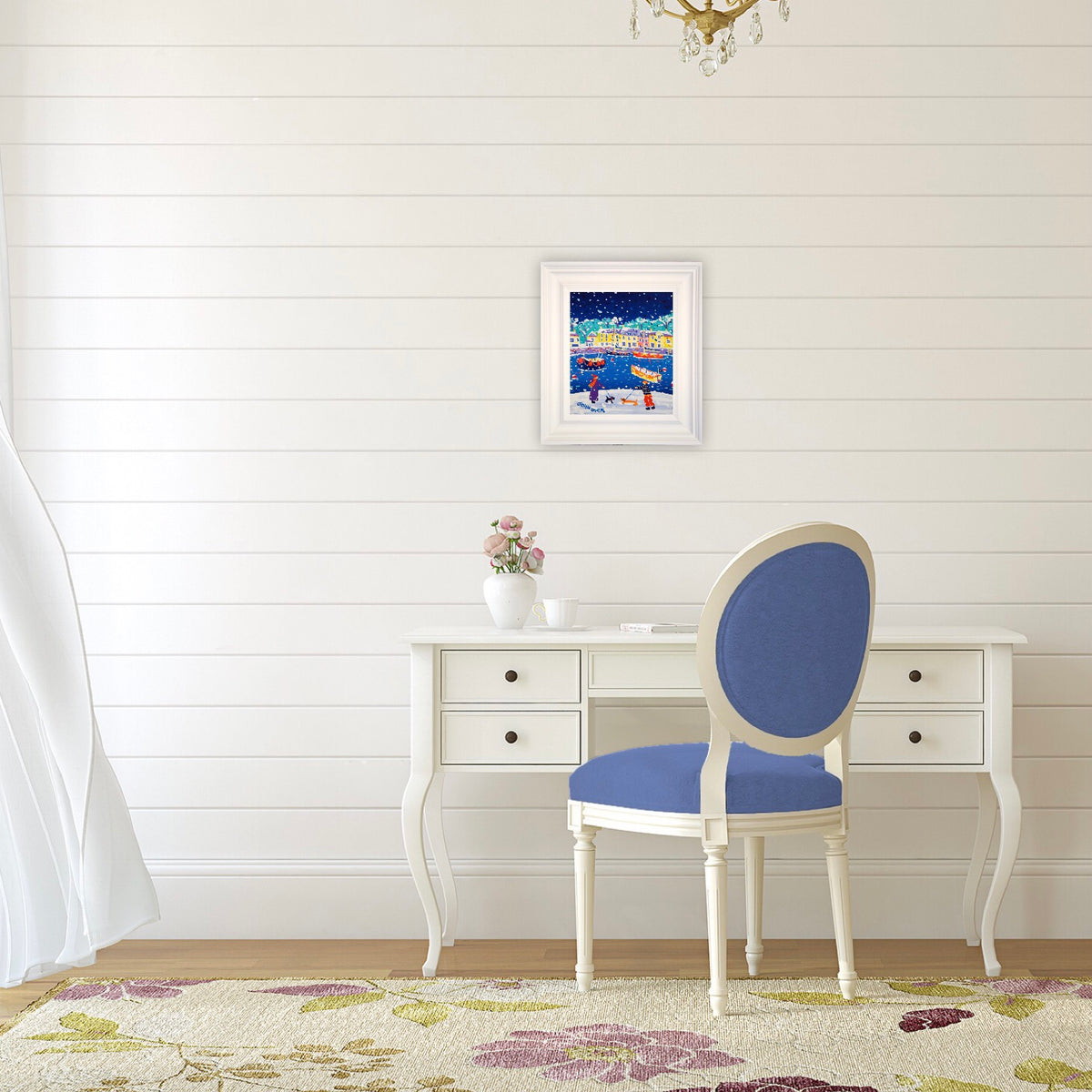 John Dyer Painting. Sniffing in the Snow, Padstow
. 12 x 10 inches, acrylic on canvas