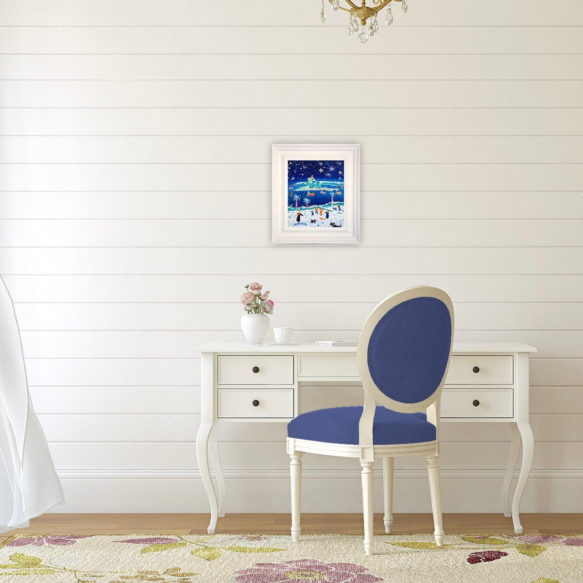 John Dyer Painting. Snowy Walkies, St Michael’s Mount.
12 x 10 inches, acrylic on canvas