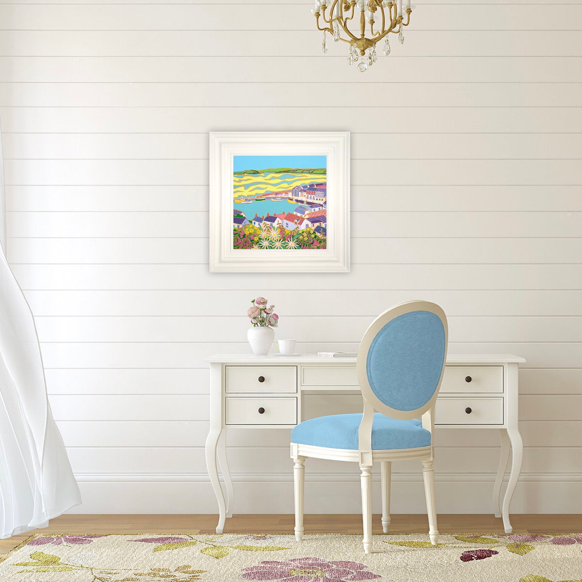 'Estuary View, Padstow',
18 x 18 inches, oil on canvas. Painting by Cornish Artist Joanne Short. Cornish Art from our Cornwall Art Gallery