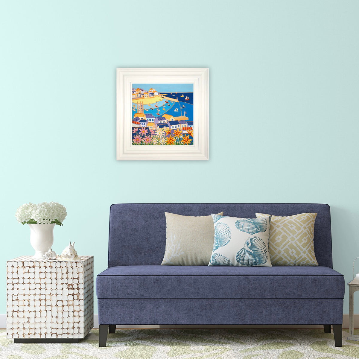 Original Painting by Joanne Short. Cornish Summer, St Ives.
18 x 18 inches, oil on canvas