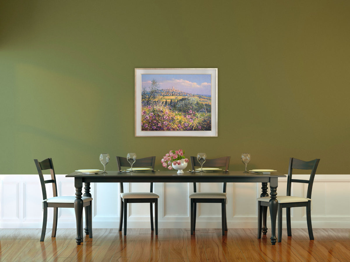 Original Painting by Ted Dyer. San Gimignano, Bells Chiming. Tuscany.
24 x 30 inches, oil on canvas