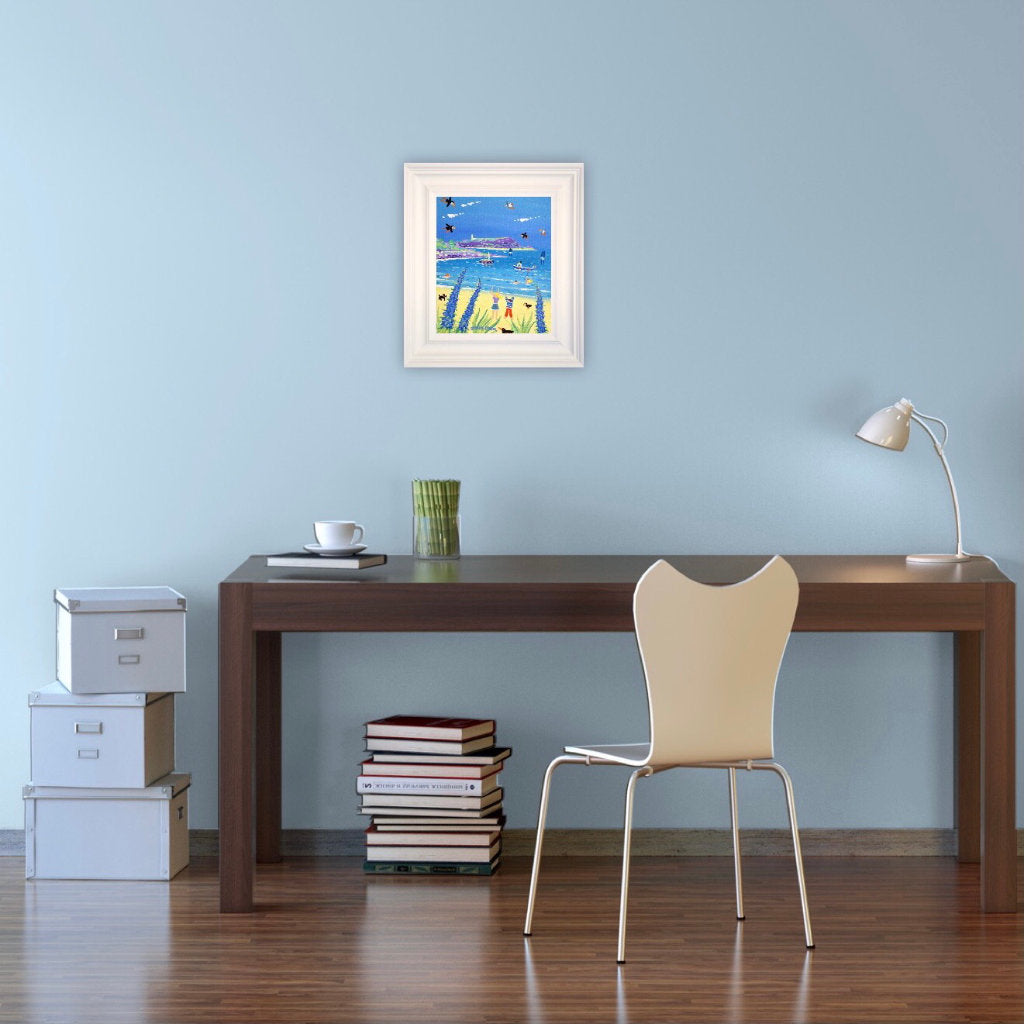 John Dyer Painting. Fun and Games, Tresco.
12 x 10 inches, acrylic on canvas