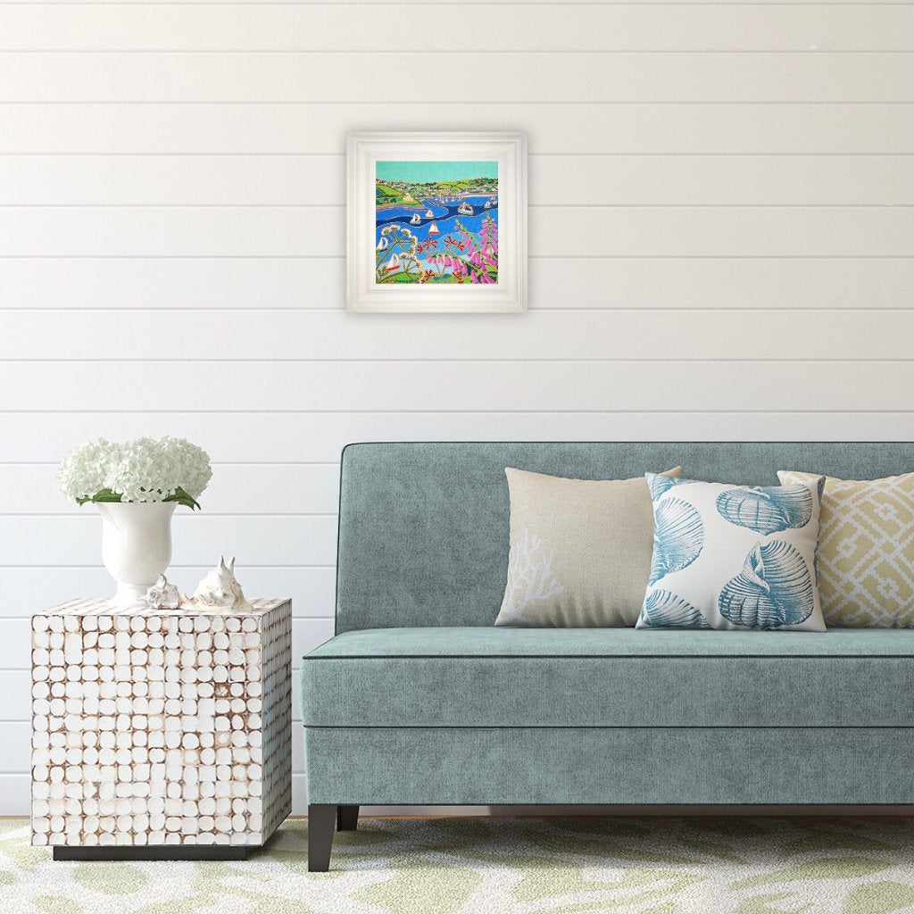 Joanne Short Painting. Sailing Past St Mawes Castle.
12 x 12 inches, oil on canvas