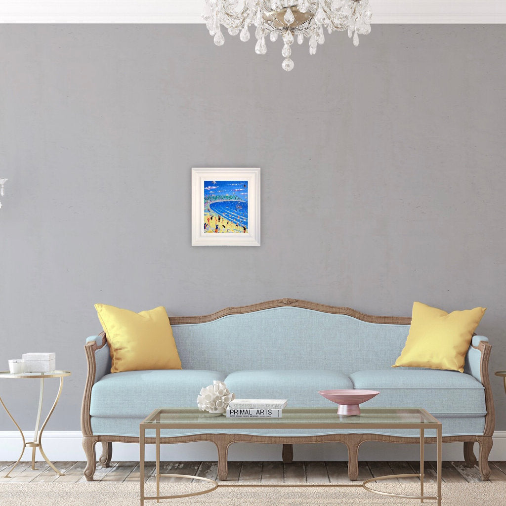 John Dyer Painting. Cold Water Swimmers, Falmouth.
12 x 10 inches, acrylic on canvas