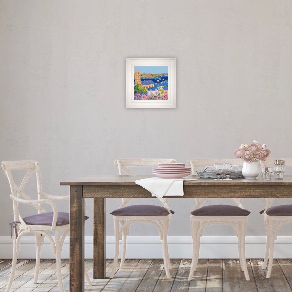 Joanne Short Painting. Gazanias and Palm Trees, Falmouth.
12 x 12 inches, oil on canvas