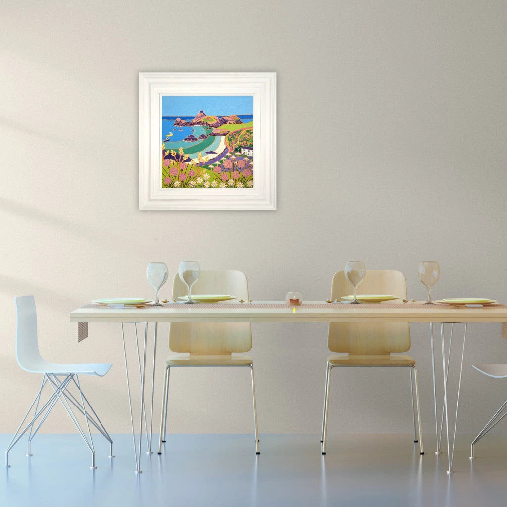 Original Painting by Joanne Short. Summer Colours, Kynance Cove.
18 x 18 inches, oil on canvas Joanne Short