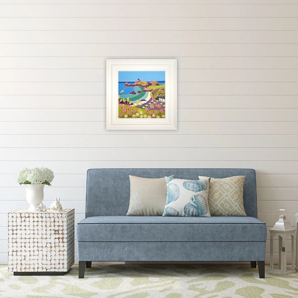 Original Painting by Joanne Short. Summer Colours, Kynance Cove.
18 x 18 inches, oil on canvas Joanne Short