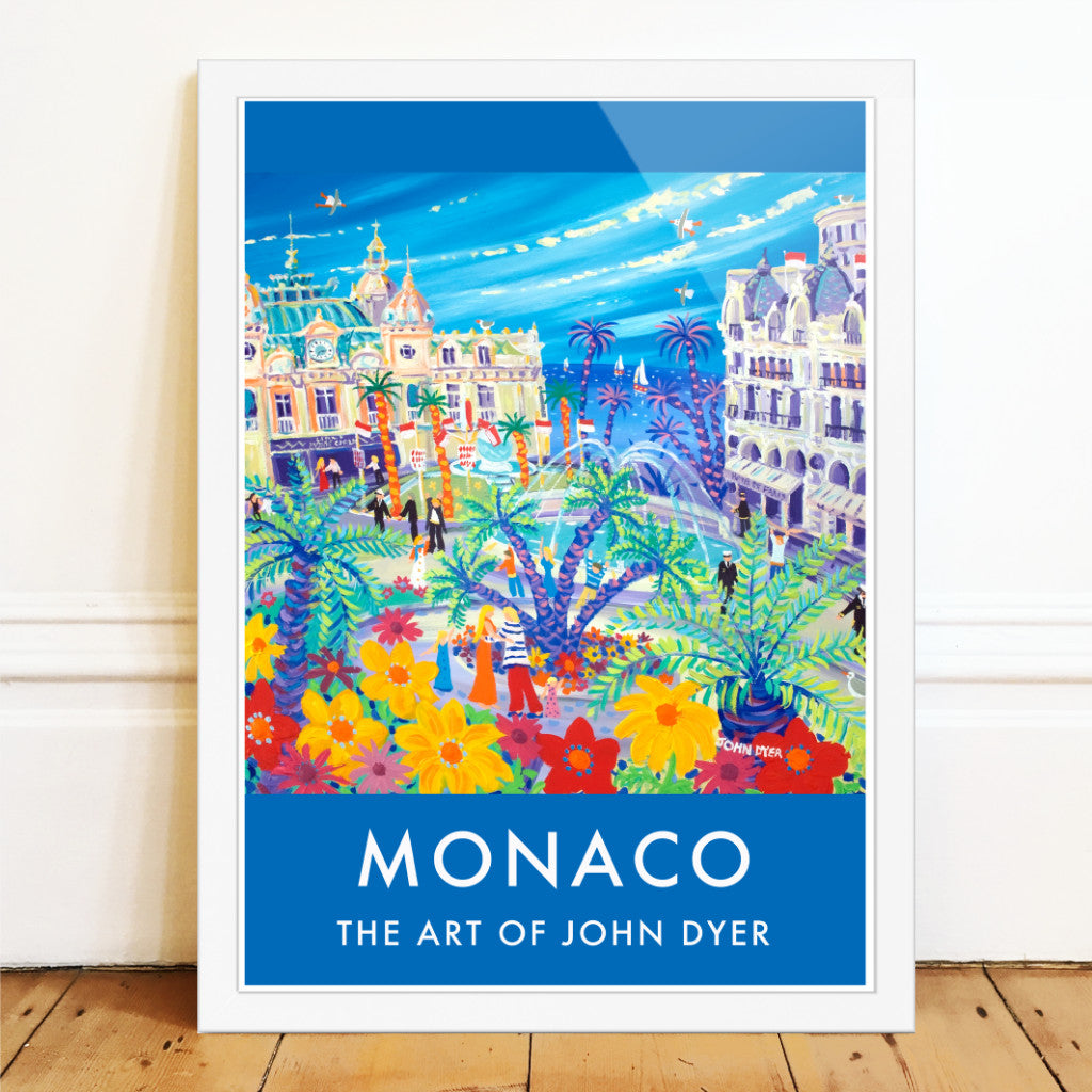 Travel Wall Art Poster Print by John Dyer. Casino Square, Monaco, Monte-Carlo, France