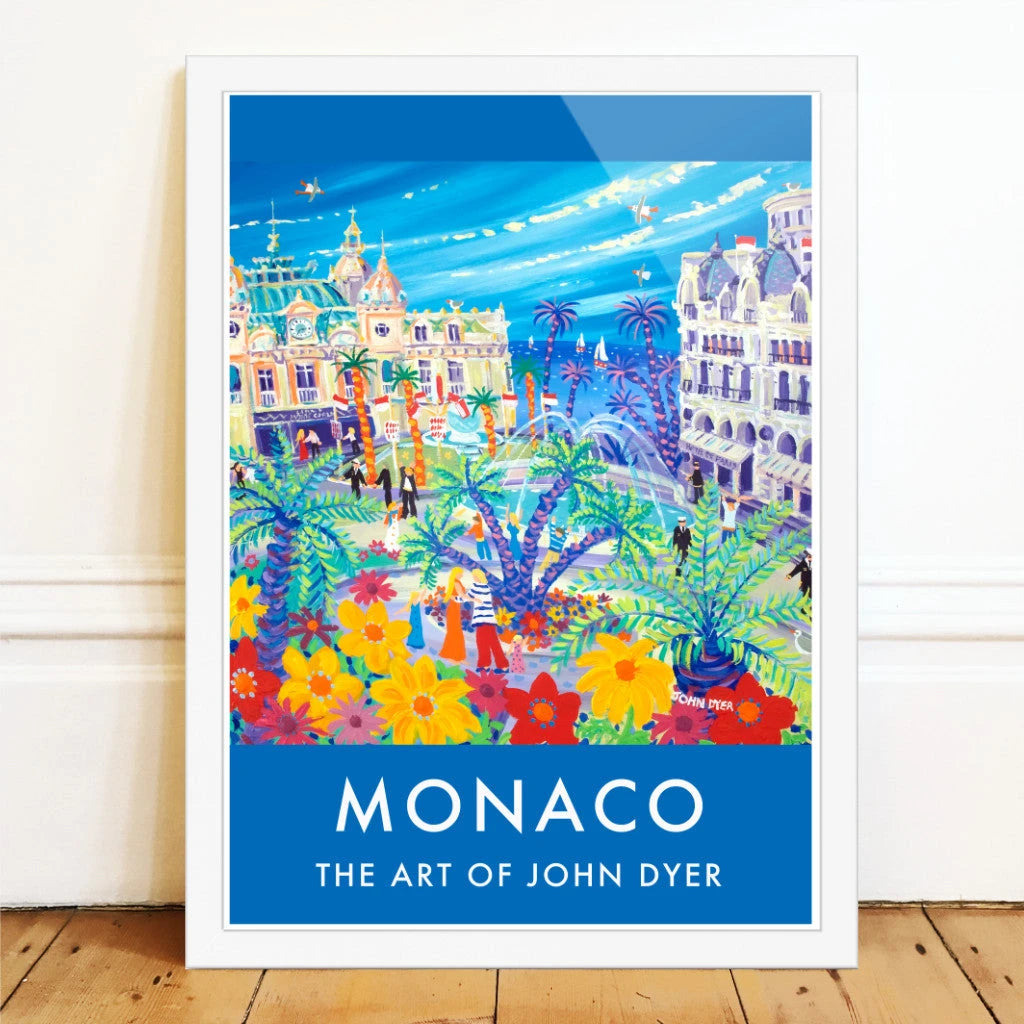 Travel Wall Art Poster Print by John Dyer. Casino Square, Monaco, Monte-Carlo, France John Dyer