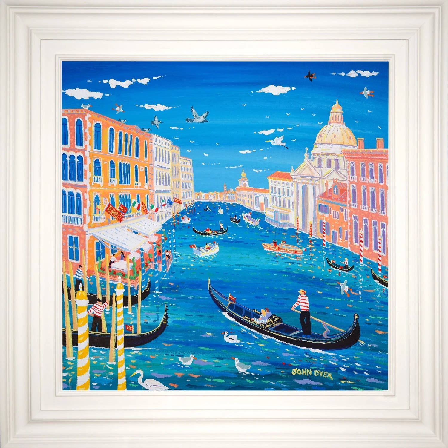John Dyer Painting. Love on the Water, Venice.
24 x 24 inches, acrylic on canvas John Dyer