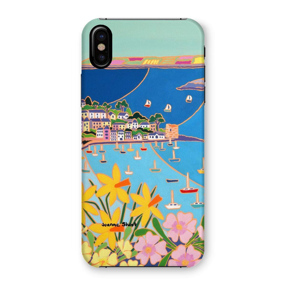 Snap Art Phone Case. Polruan, Fowey River. Artist Joanne Short. Cornwall Art Gallery