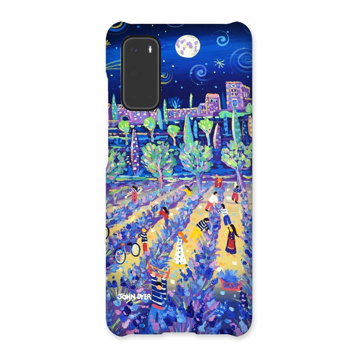 Snap Art Phone Case. Lavender Pickers, Provence, France. Artist John Dyer. Cornwall Art Gallery. John Dyer