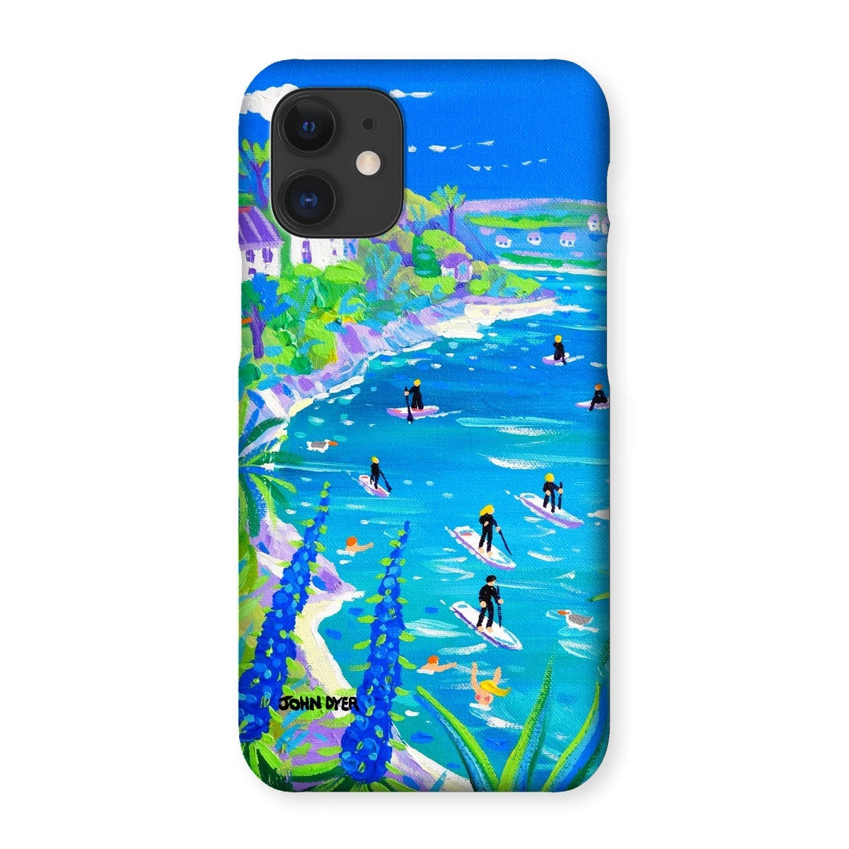 Snap Art Phone Case. SUP Paddleboarding, Gannel Estuary, Newquay. Artist John Dyer. Cornwall Art Gallery John Dyer