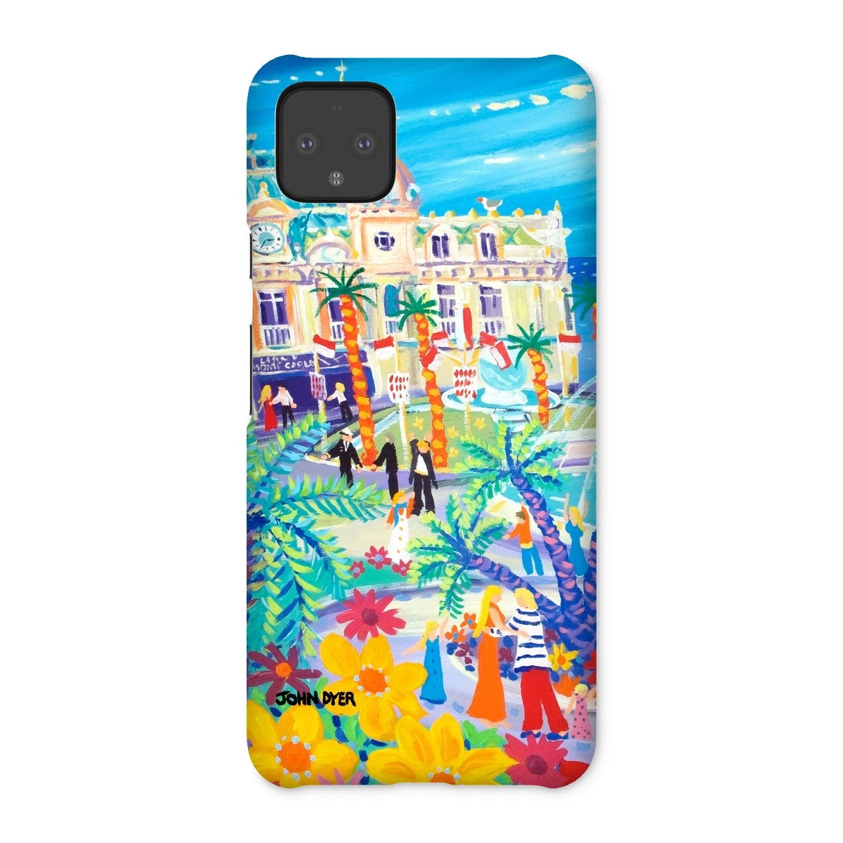 Snap Art Phone Case. Casino Square, Monaco. Artist John Dyer. Cornwall Art Gallery John Dyer