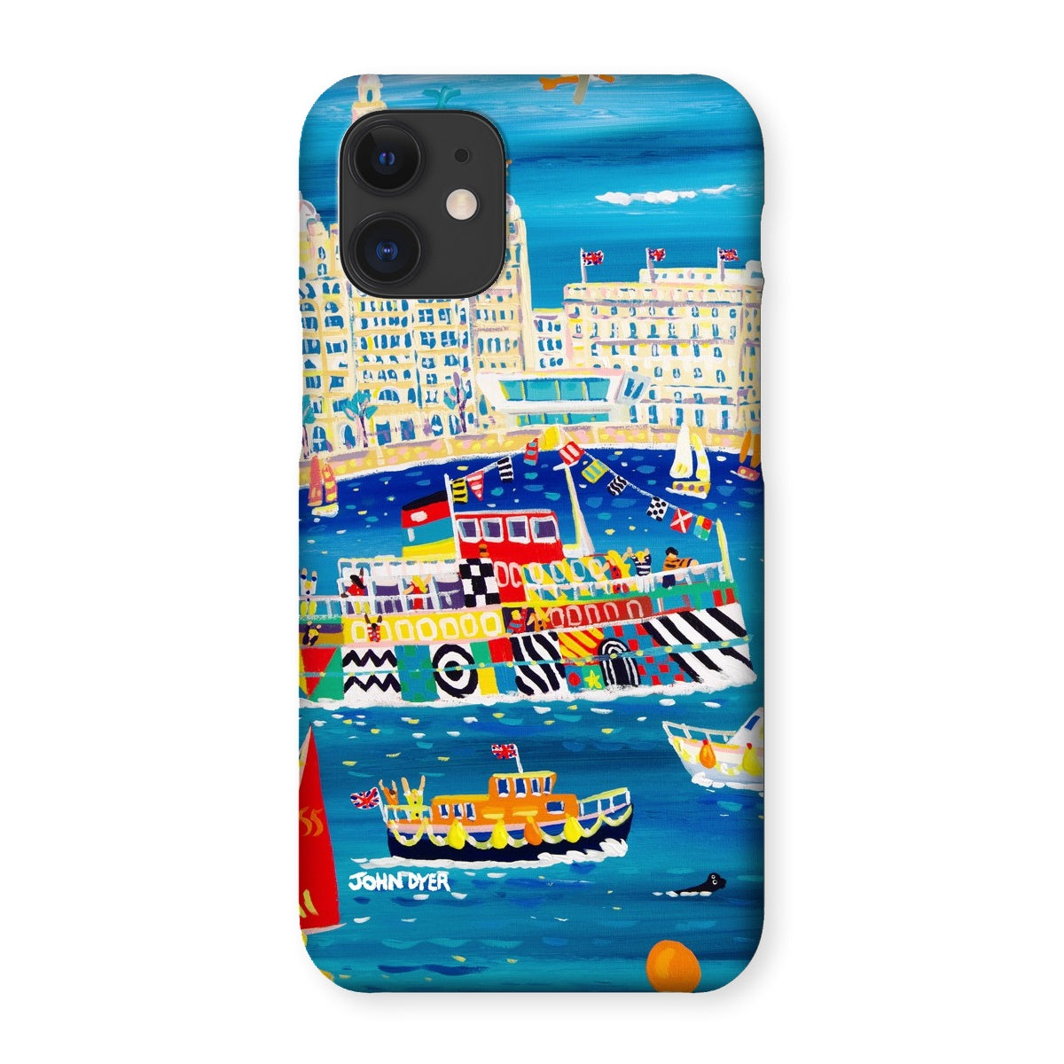 Snap Art Phone Case. Liverpool Mersey River Dazzle Ferry. Artist John Dyer. Cornwall Art Gallery