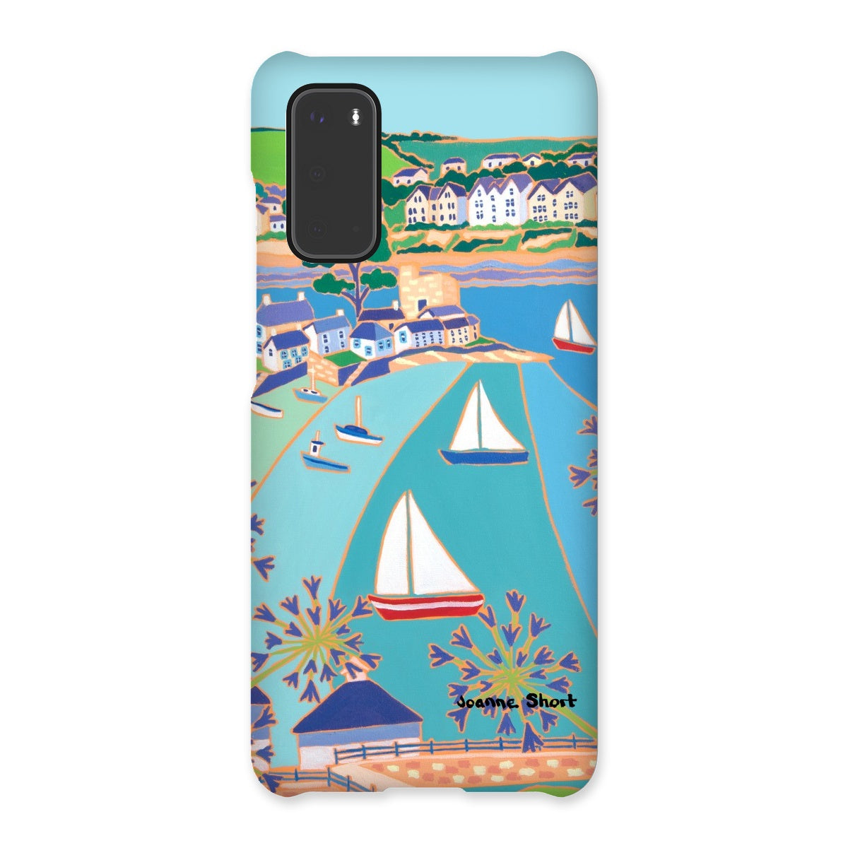 Snap Art Phone Case. Polruan & Fowey River. Artist Joanne Short. Cornwall Art Gallery