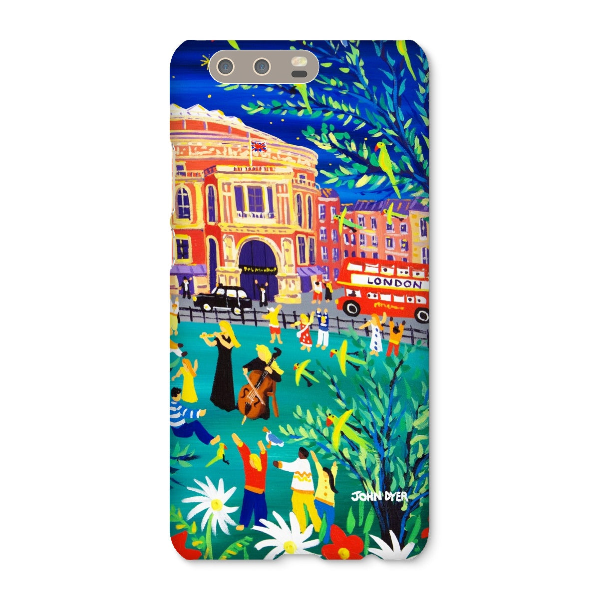 Snap Art Phone Case. Royal Albert Hall, Hyde park, London. Musicians. Artist John Dyer. Cornwall Art Gallery