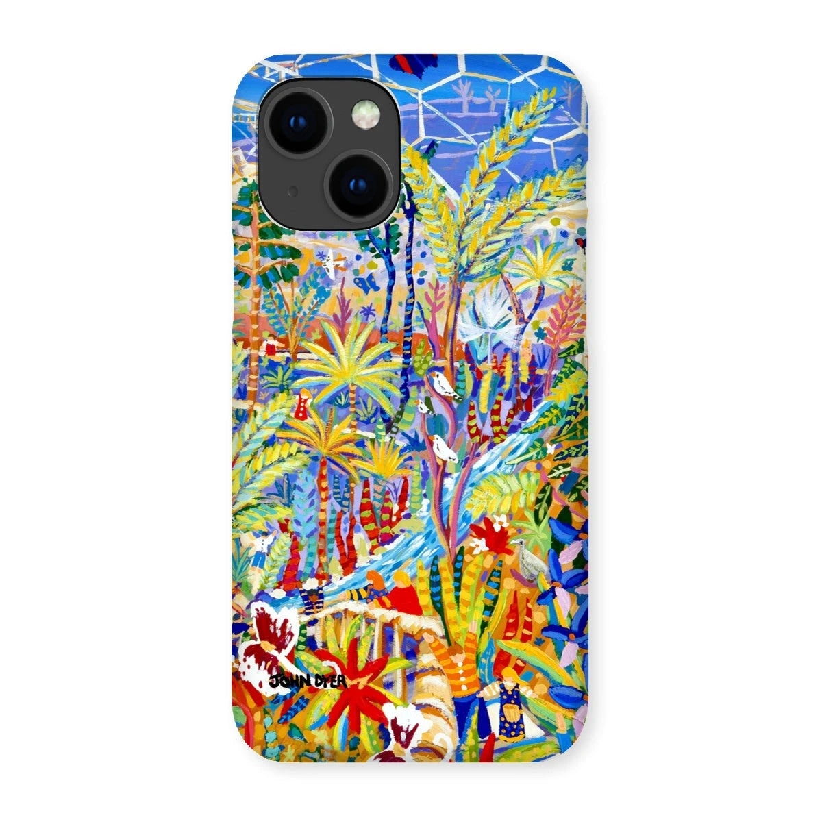 Snap Art Phone Case. Eden Project Rainforest. Artist John Dyer. Cornwall Art Gallery John Dyer