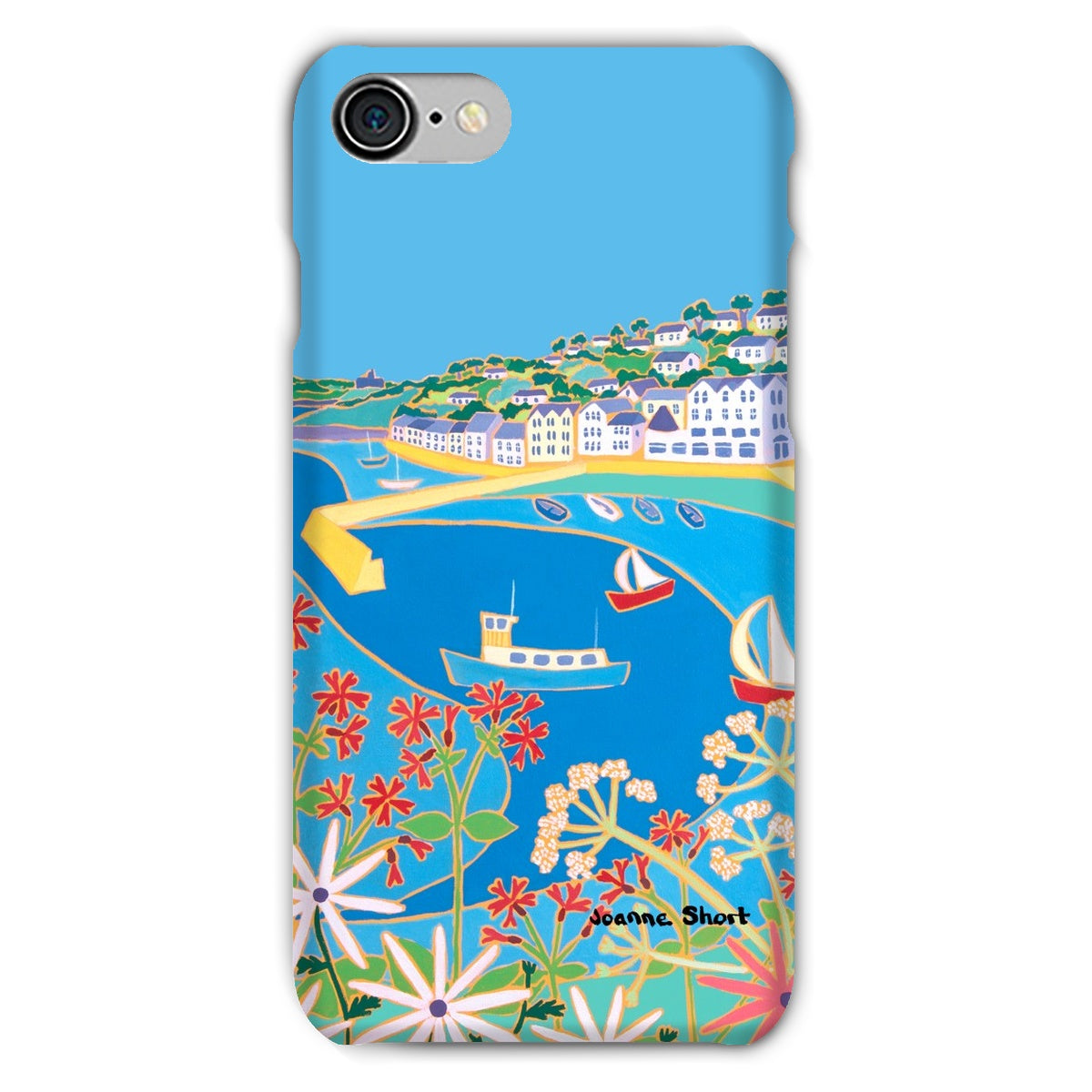 Snap Art Phone Case. St Mawes. Artist Joanne Short. Cornwall Art Gallery