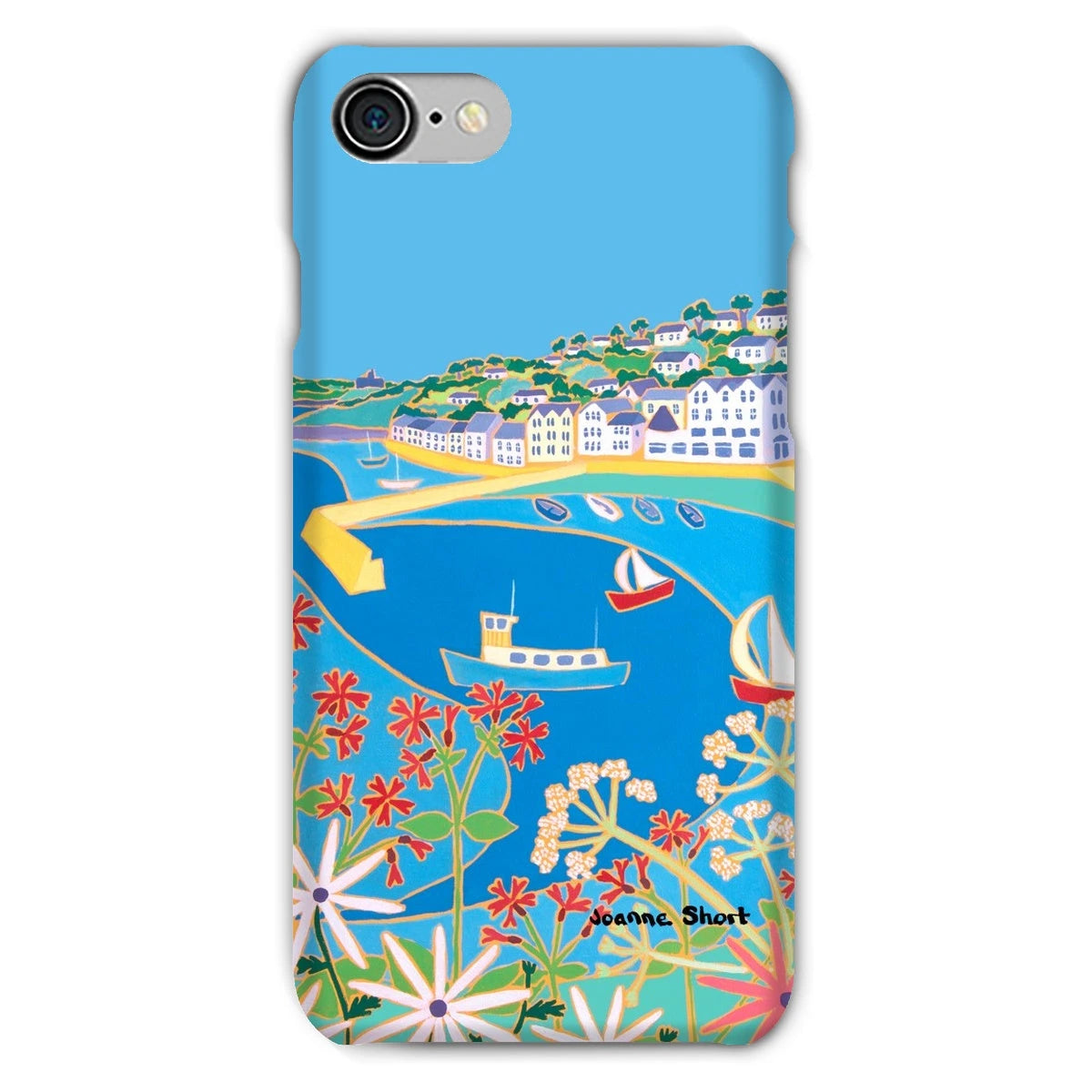 Snap Art Phone Case. St Mawes. Artist Joanne Short. Cornwall Art Gallery Joanne Short