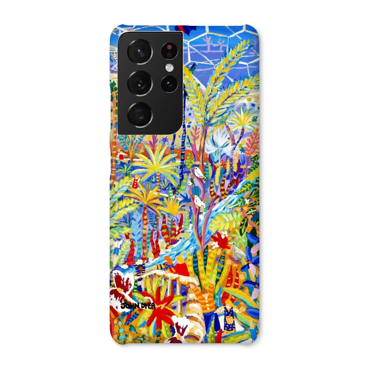 Snap Art Phone Case. Eden Project Rainforest. Artist John Dyer. Cornwall Art Gallery John Dyer