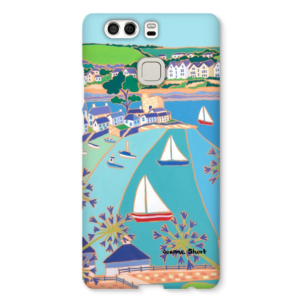 Snap Art Phone Case. Polruan & Fowey River. Artist Joanne Short. Cornwall Art Gallery Joanne Short