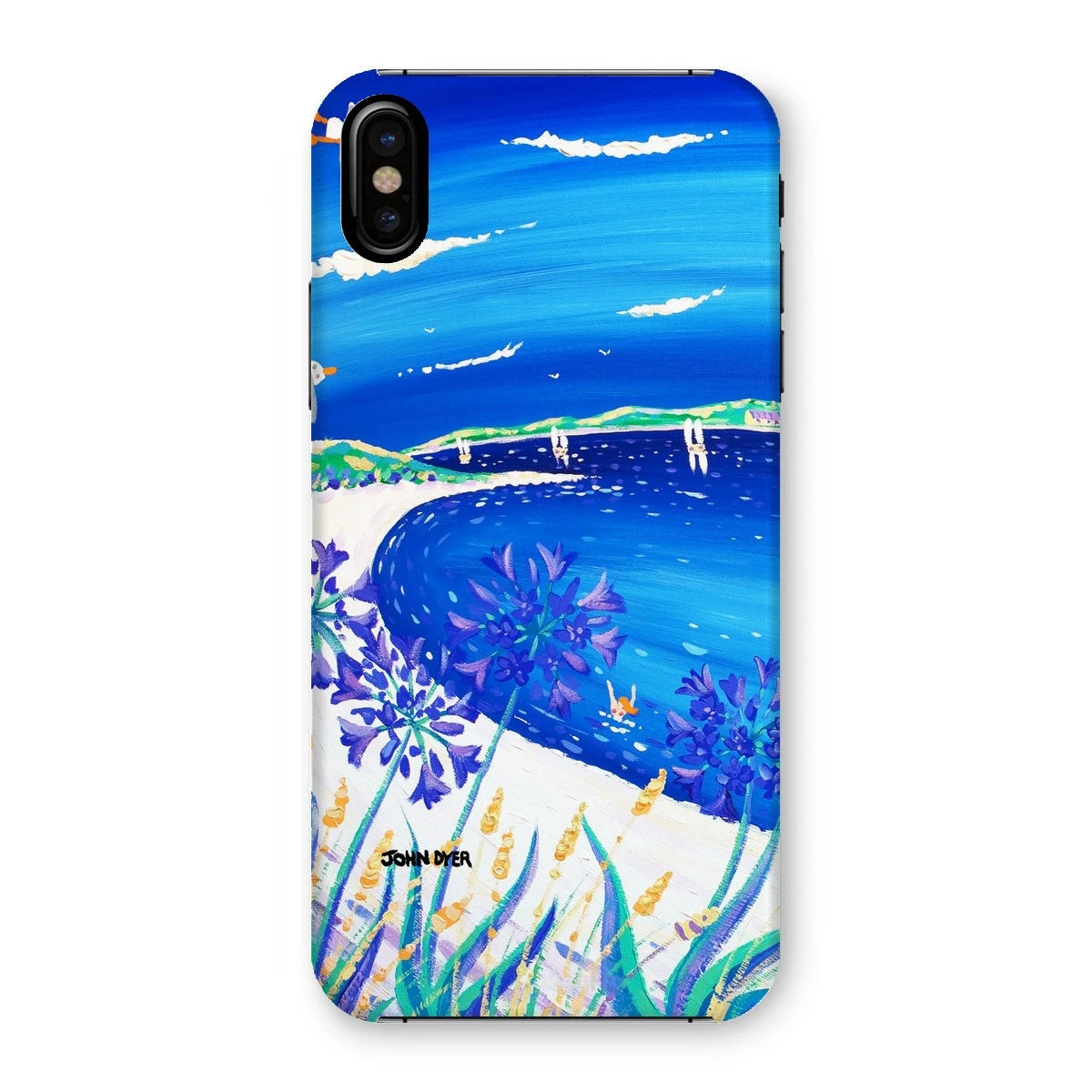 Snap Art Phone Case. Agapanthus Flowers, Tresco. Artist John Dyer. Cornwall Art Gallery. John Dyer