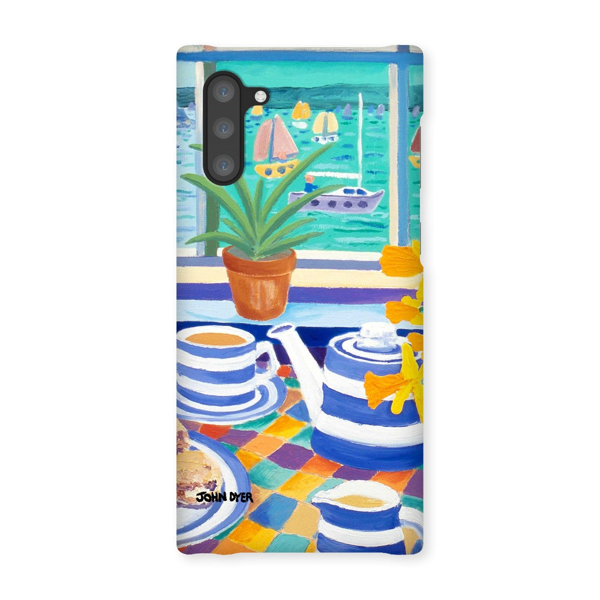 Snap Art Phone Case. Cornishware. Artist John Dyer. Cornwall Art Gallery
