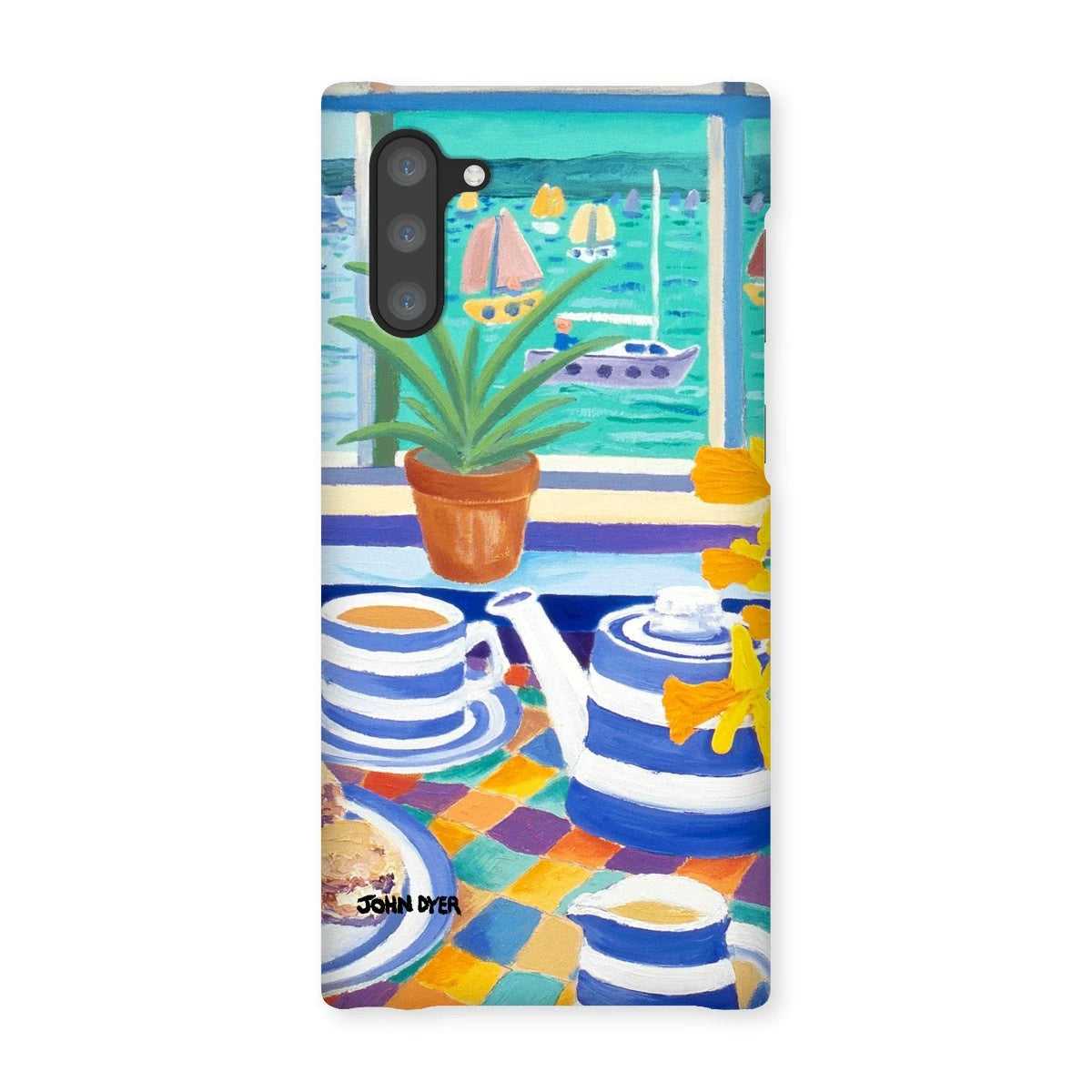 Snap Art Phone Case. Cornishware. Artist John Dyer. Cornwall Art Gallery John Dyer