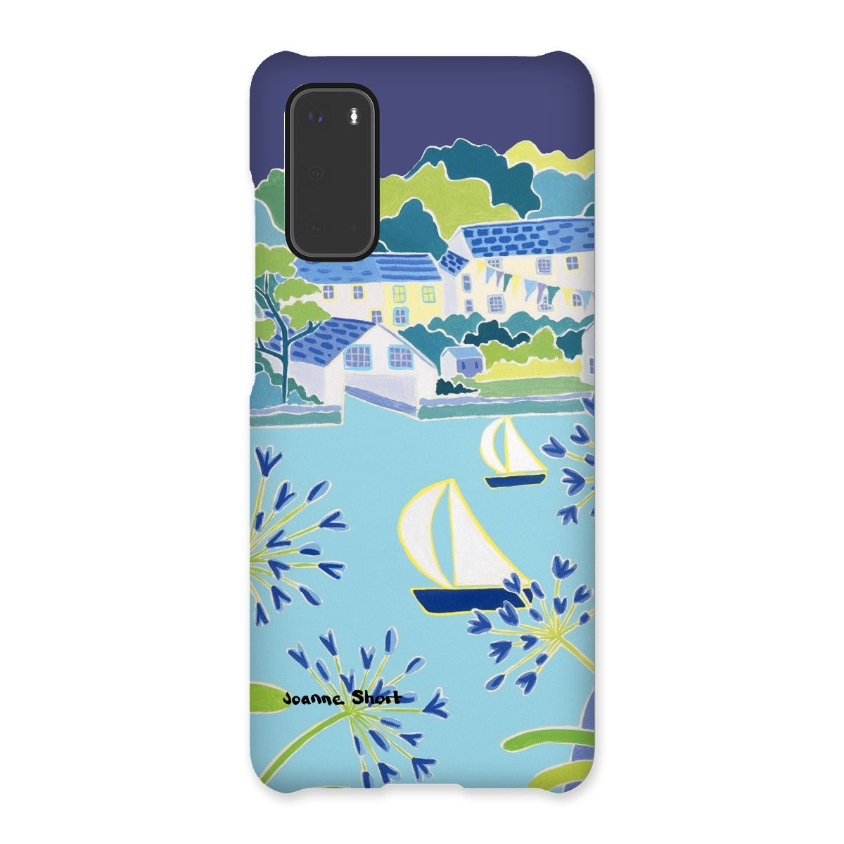 Snap Art Phone Case. Helford River & Village. Artist Joanne Short. Cornwall Art Gallery