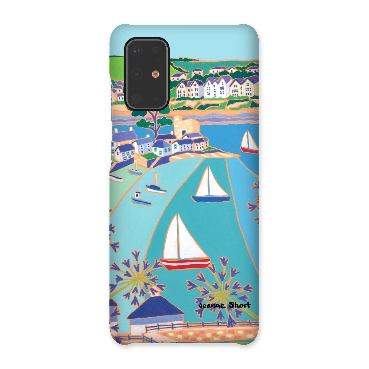Snap Art Phone Case. Polruan & Fowey River. Artist Joanne Short. Cornwall Art Gallery