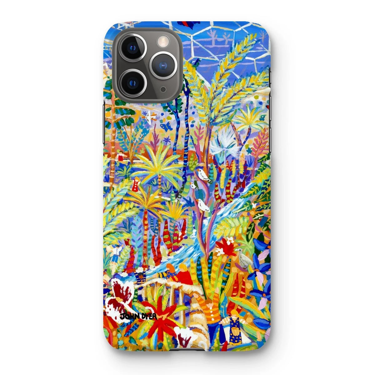 Snap Art Phone Case. Eden Project Rainforest. Artist John Dyer. Cornwall Art Gallery John Dyer