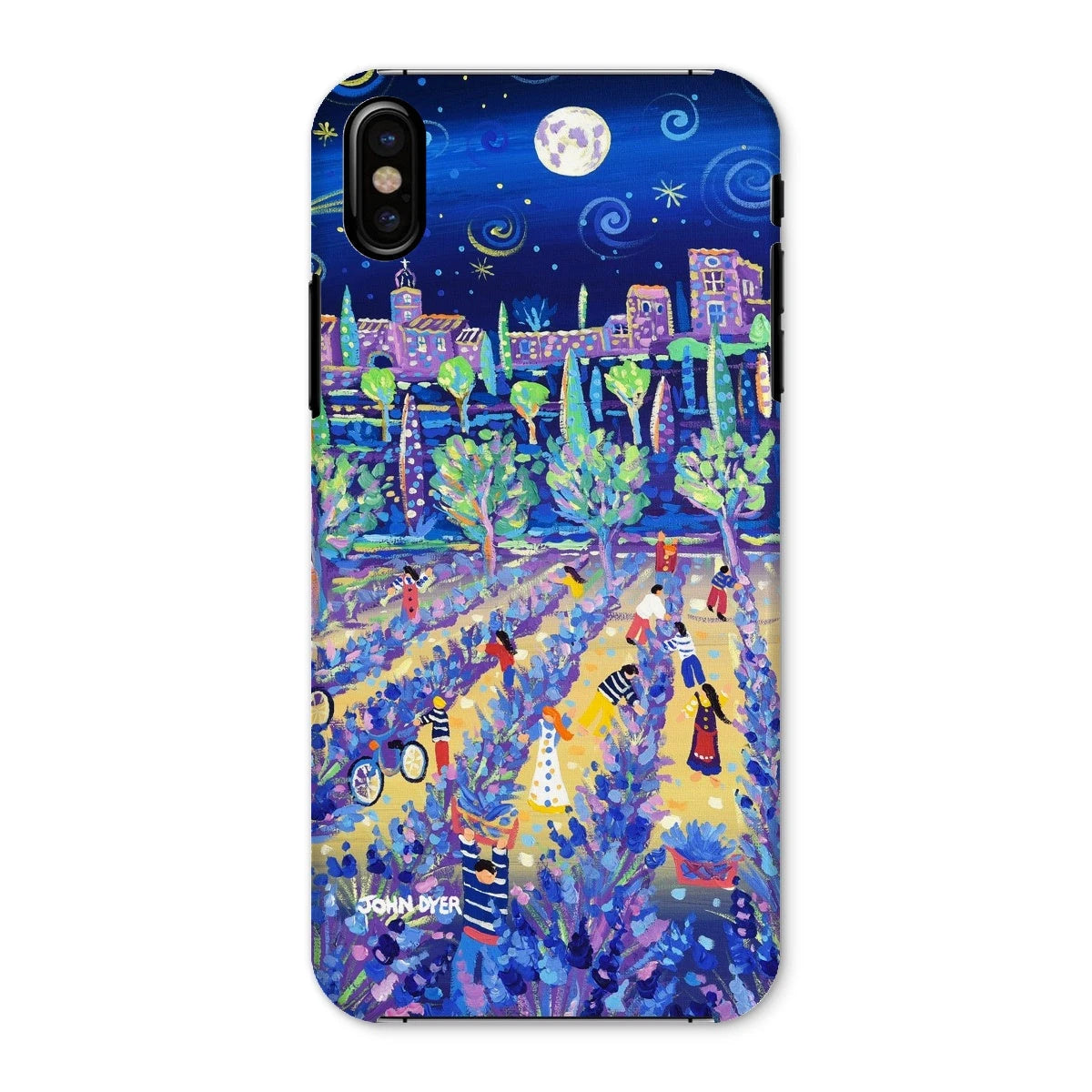 Snap Art Phone Case. Lavender Pickers, Provence, France. Artist John Dyer. Cornwall Art Gallery. John Dyer