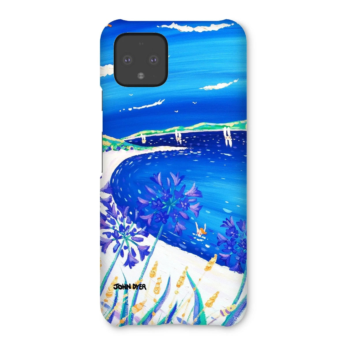 Snap Art Phone Case. Agapanthus Flowers, Tresco. Artist John Dyer. Cornwall Art Gallery. John Dyer