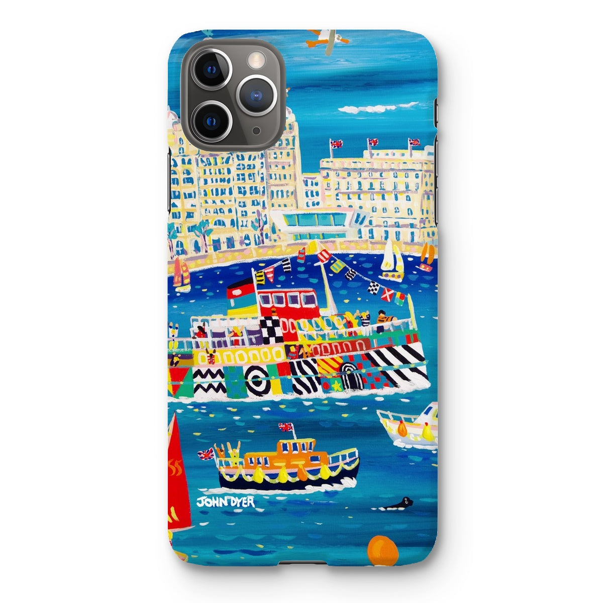 Snap Art Phone Case. Liverpool Mersey River Dazzle Ferry. Artist John Dyer. Cornwall Art Gallery John Dyer
