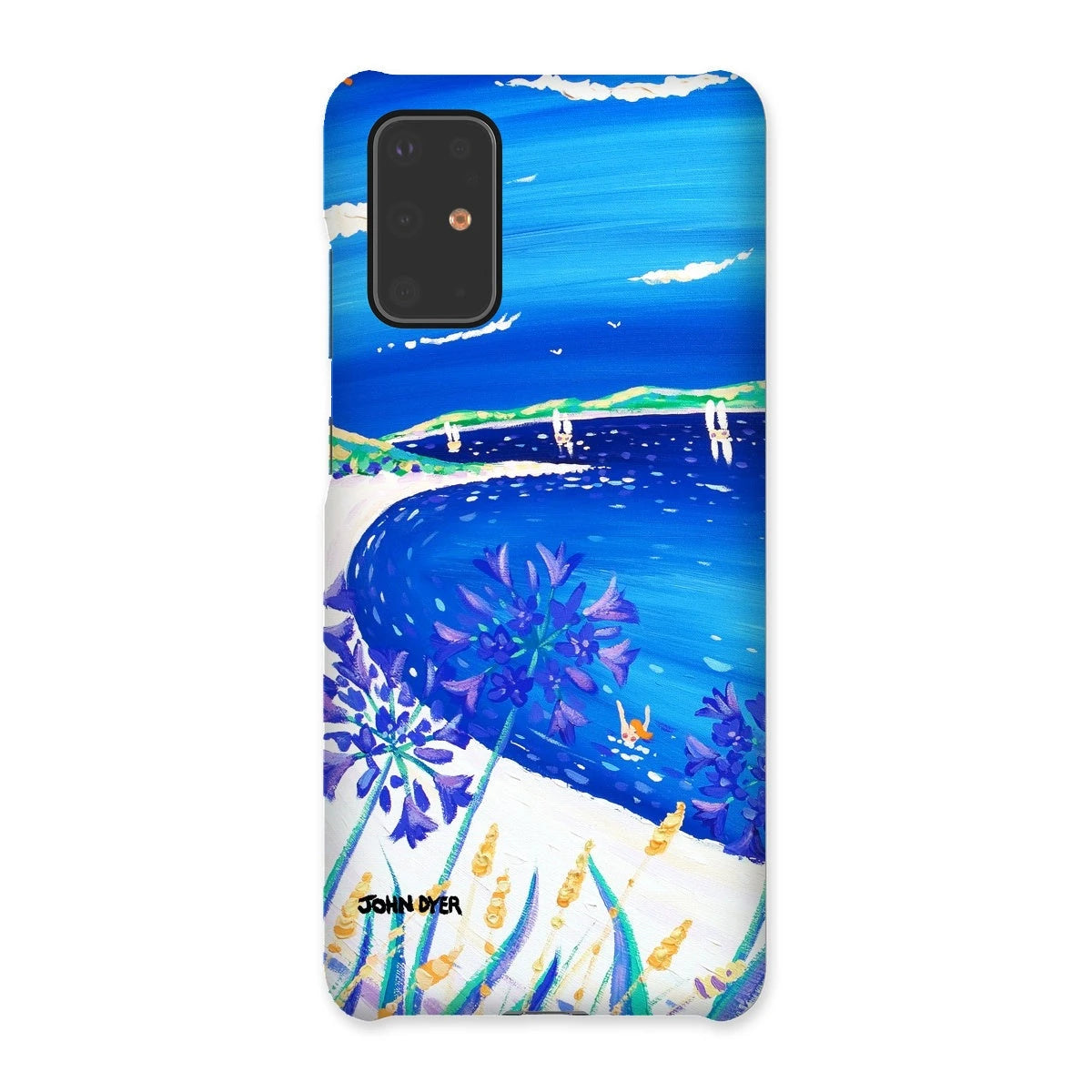 Snap Art Phone Case. Agapanthus Flowers, Tresco. Artist John Dyer. Cornwall Art Gallery. John Dyer