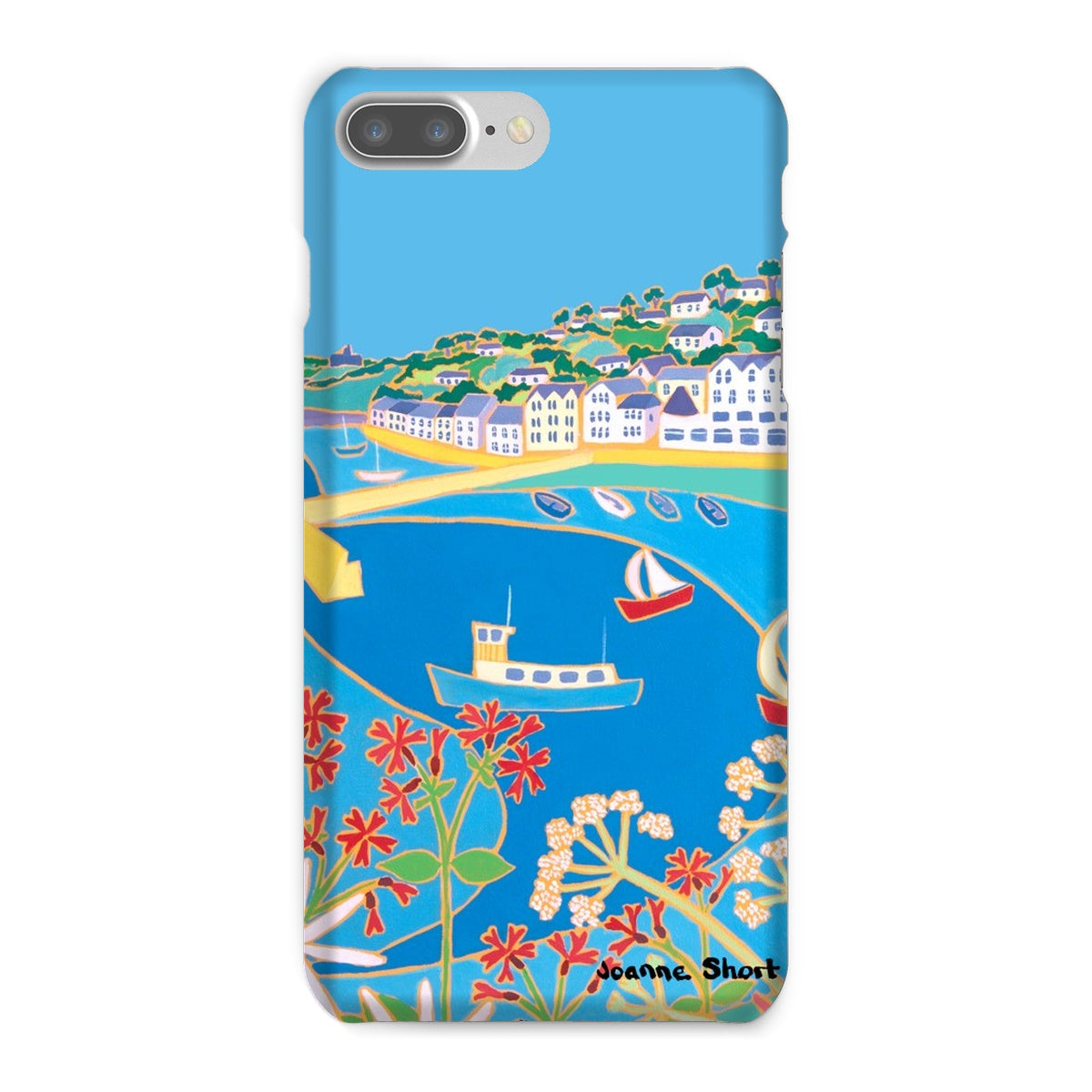 Snap Art Phone Case. St Mawes. Artist Joanne Short. Cornwall Art Gallery
