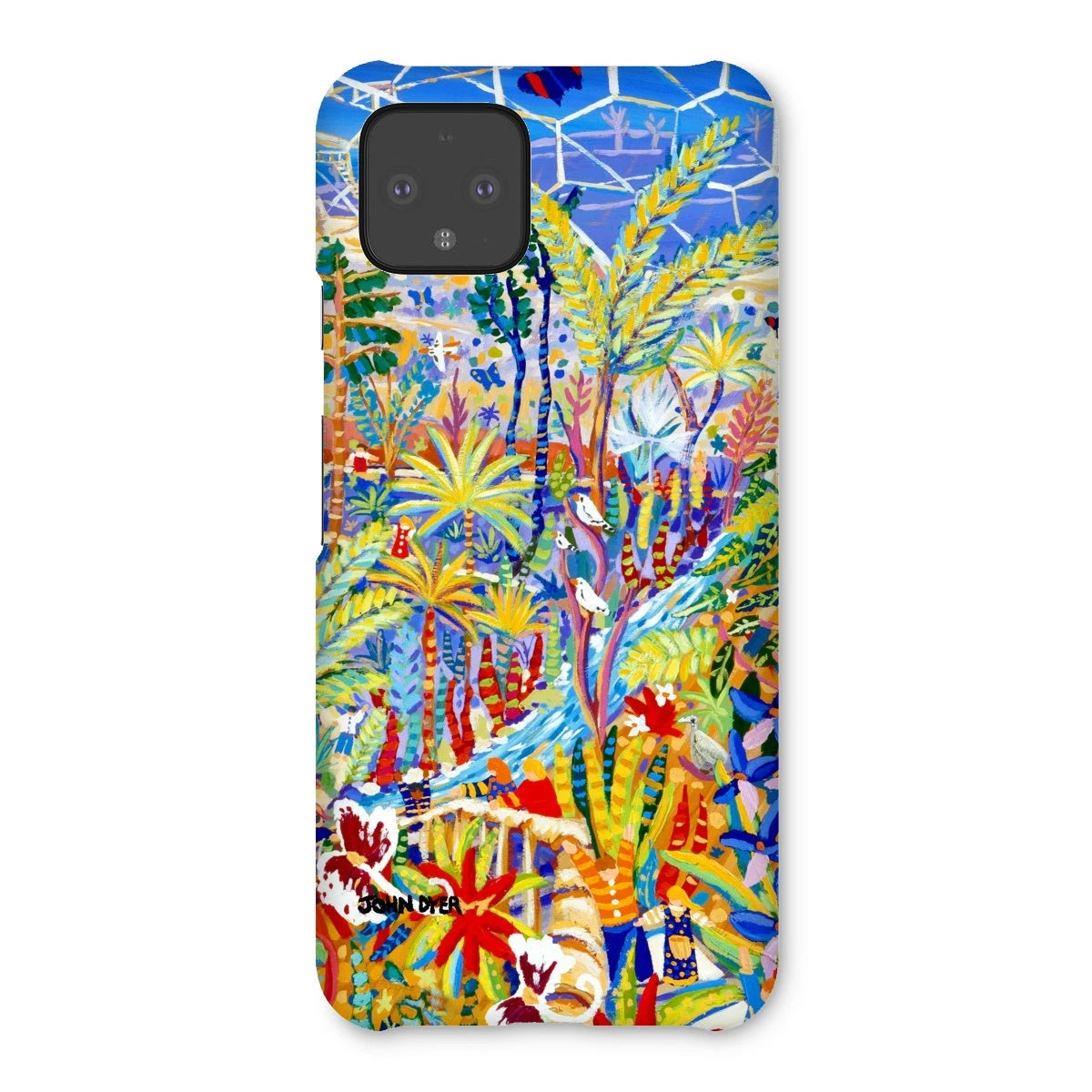 Snap Art Phone Case. Eden Project Rainforest. Artist John Dyer. Cornwall Art Gallery John Dyer